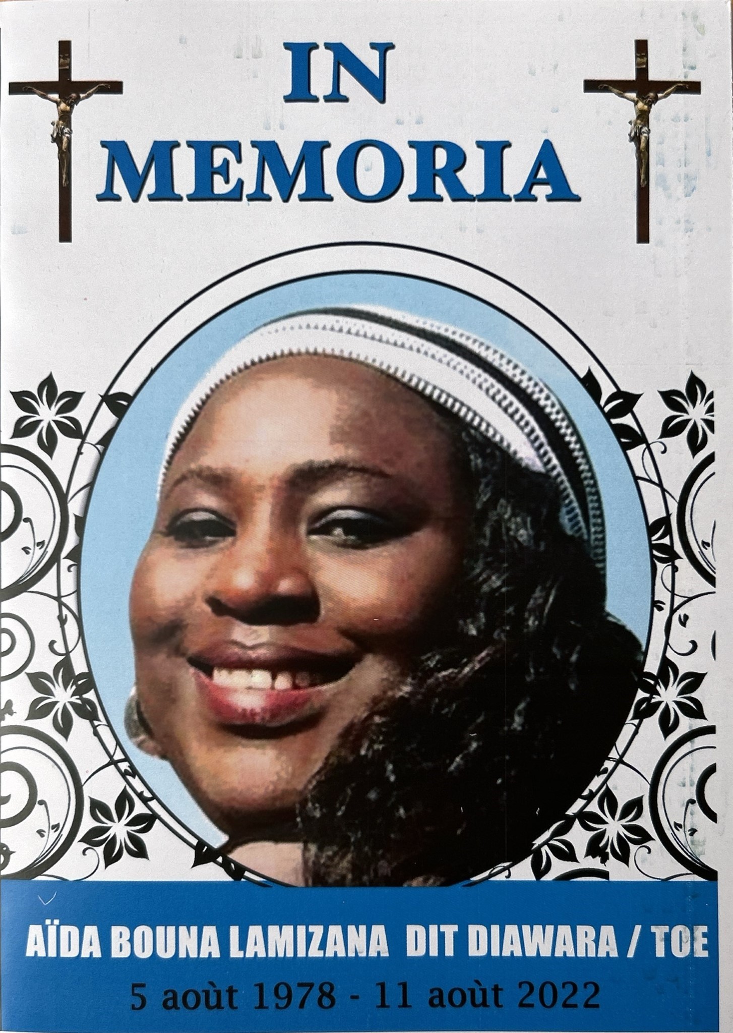 In Memoria Aïda Bouna Lamizana dit Diawara/Toé