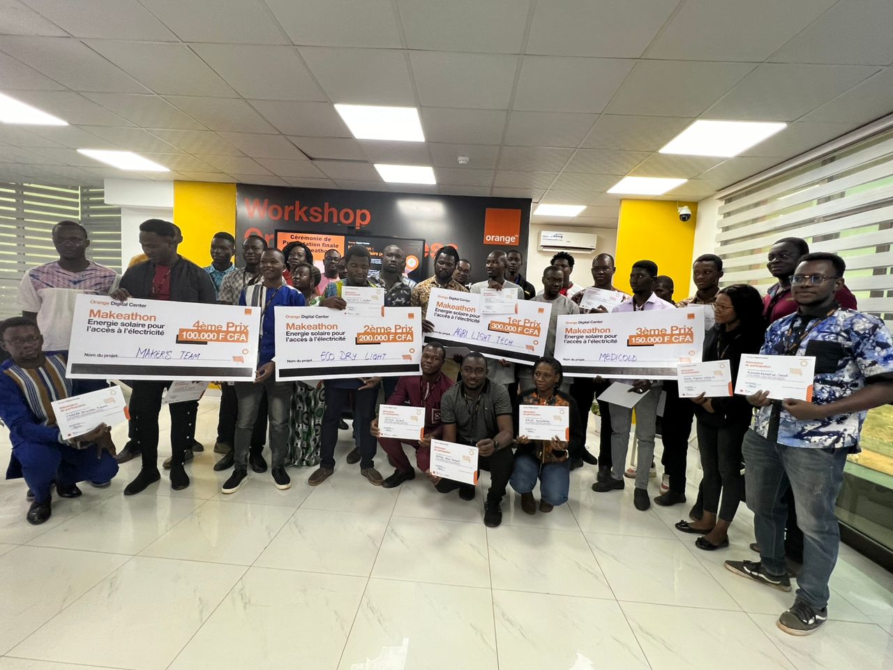 Entrepreneuriat numérique au Burkina : Agri-light vainqueur de la première édition du Makeathon de Orange digital center