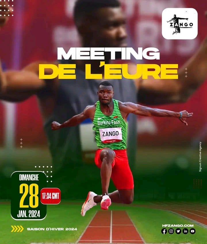 Athlétisme : Le Burkinabè Hugues Fabrice Zango s’offre la médaille d’or au meeting de l’Eure 