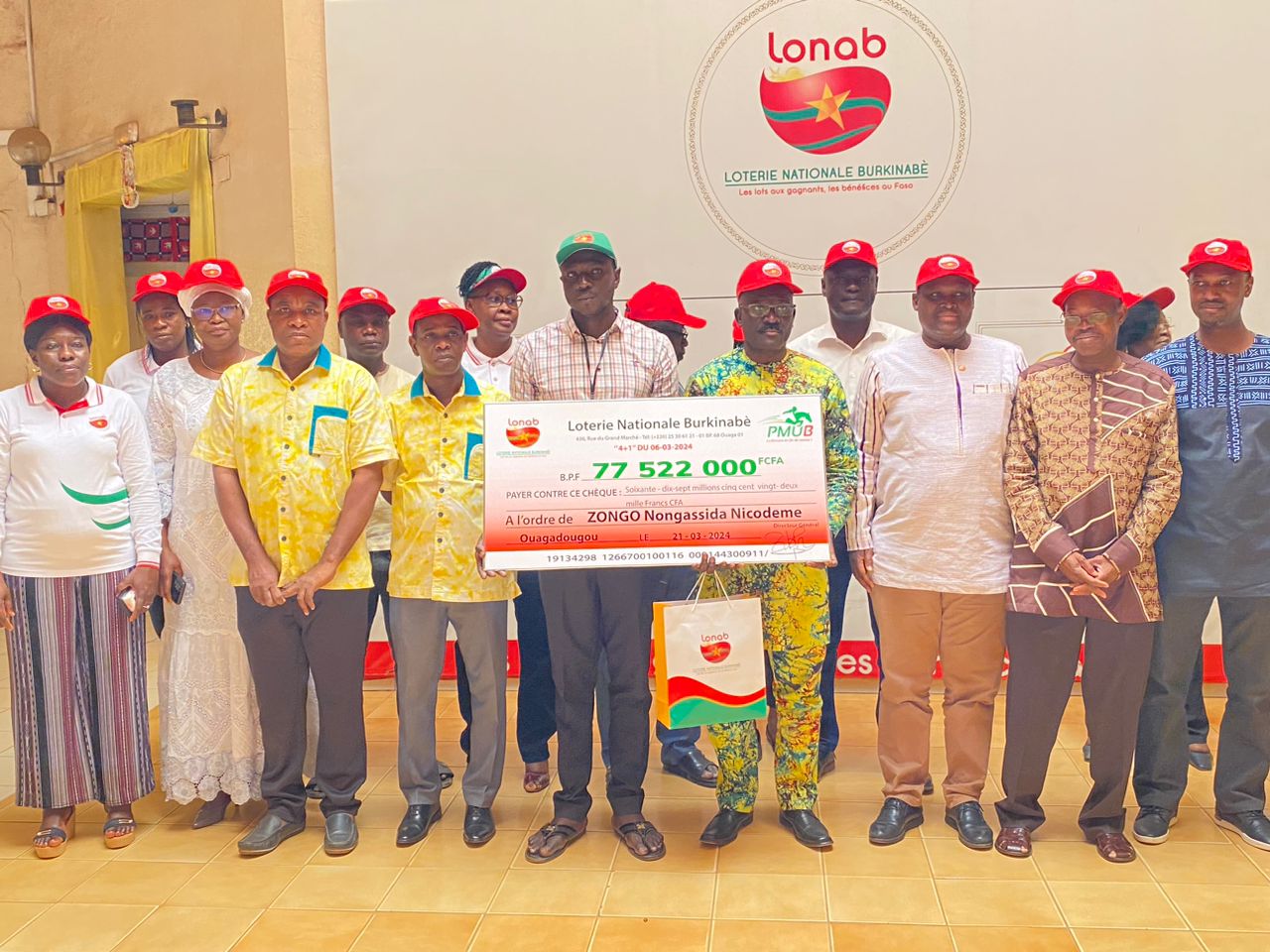 Loterie nationale burkinabè : Nongassida Nicodème Zongo remporte plus de 77 millions de FCFA avec une mise de 16 800 FCFA