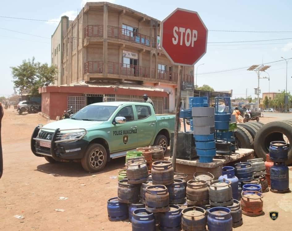 Ouagadougou : Plusieurs centaines de bouteilles de gaz saisies par la Police municipale