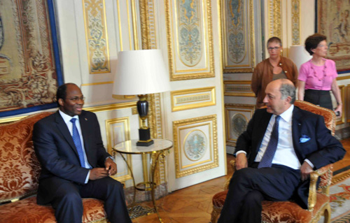 Médiation dans la crise malienne : Djibrill Y. BASSOLE, représentant du médiateur de la CEDEAO s’est entretenu avec le chef de la diplomatie française, Laurent Fabius