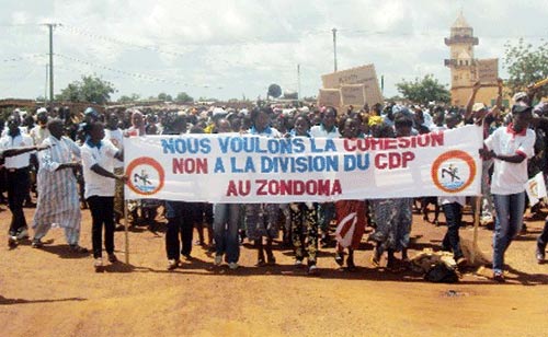« PRIMAIRES » AU CDP/ZONDOMA : Des militants désapprouvent le choix des « députables »