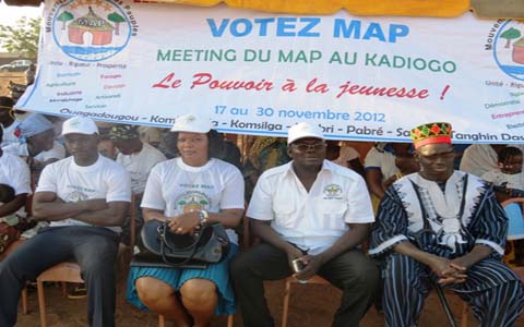 Meeting d’ouverture du MAP au Kadiogo : le pouvoir par les jeunes et pour les jeunes 