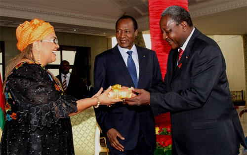 Le personnel de la Présidence du Faso présente ses vœux de nouvel an au chef de l’Etat