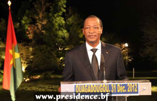  Pour 2013, Blaise Compaoré annonce de grands chantiers