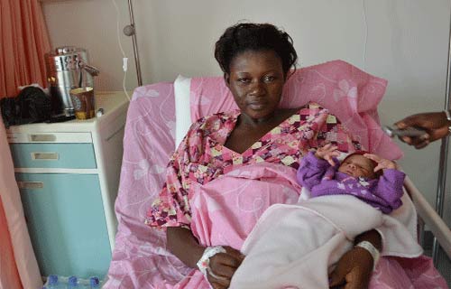 Hôpital national Blaise Compaoré : Le tout premier bébé enregistré