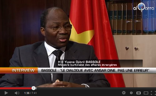 Djibrill Bassolé : « Le dialogue avec Ansar Dine, pas une erreur » 