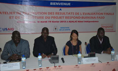                                                  PROJET RESPOND, USAID-BURKINA FASO :	Pour une réponse efficace aux défis de la planification familiale au Burkina