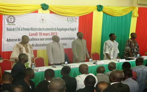 Université de Ouagadougou : Une visite sous haute tension pour le Premier ministre Tiao