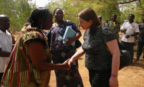 Fondation des Etats-Unis pour le développement en Afrique : la présidente visite des projets financés au Burkina Faso