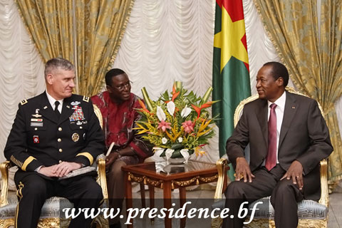 Le nouveau Patron de l’AFRICOM réaffirme le soutien des Etats-Unis à la médiation du Président du Faso au Mali