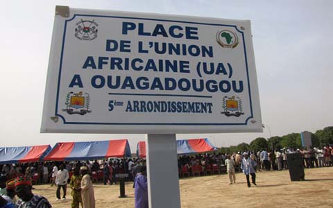 Ouagadougou : l’Union africaine (UA) a désormais sa « Place »