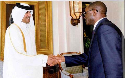 L’Ambassadeur Mansa Ountana a présenté ses lettres de créance au Vice Emir du Qatar