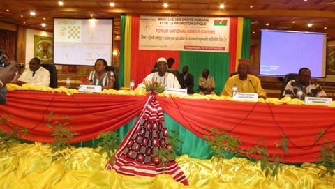 Forum national sur le civisme : Le diagnostic  de l’incivisme au Burkina