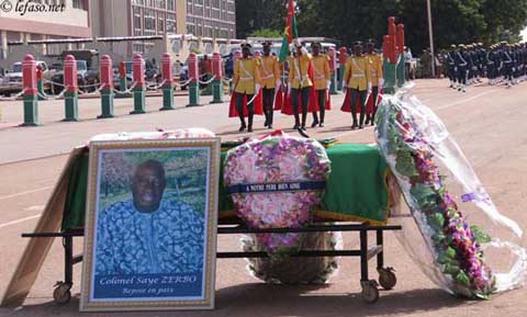 Saye Zerbo : l’Armée rend un dernier hommage à l’un de ses colonels