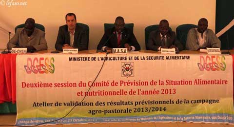 Campagne agricole 2013-2014 : Le comité de prévision fait le point de la situation alimentaire et nutritionnelle