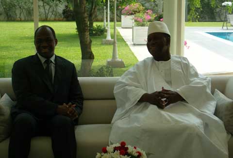 Djibrill Bassolé porteur d’un message du Président du Faso au Président ivoirien
