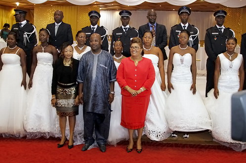 La première Dame parraine un mariage collectif organisé par le Ministère de l’Administration territoriale et de la sécurité