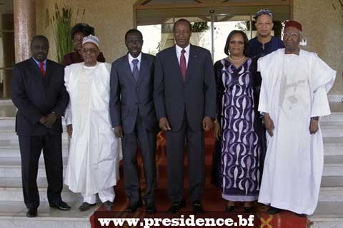 Des médiateurs des pays de l’UEMOA prennent conseils chez Blaise Compaoré