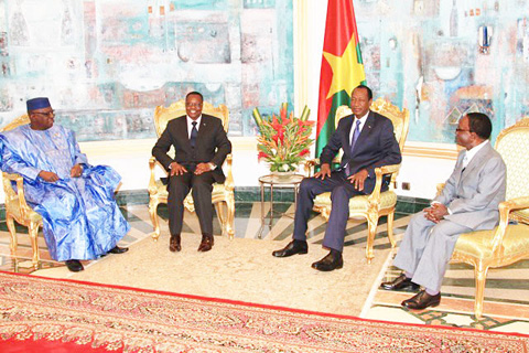 Des présidents de parlements ouest-africains à l’écoute du chef de l’Etat burkinabè