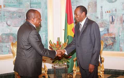 Le ministre guinéen des Affaires étrangères, porteur d’un message de fraternité à Blaise Compaoré