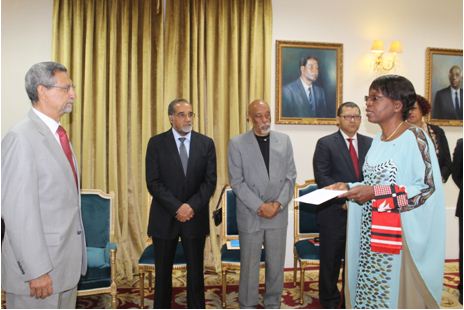 Burkina Faso – Cabo Verde : Aline KOALA a présenté ses lettres de créances au président Almeida Fonseca