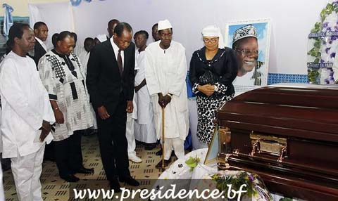 Veillée funèbre au domicile de feu Gérard Kango Ouédraogo : Le couple présidentiel était de la partie