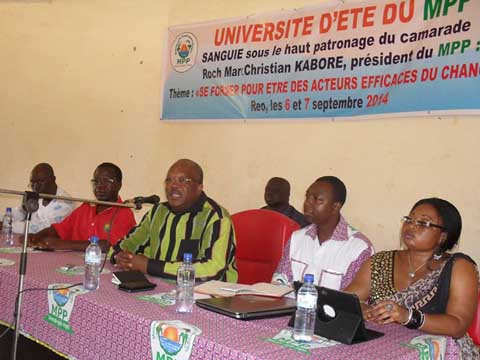 Université d’été du MPP Sanguié : Un succès qui va faire tâche d’huile