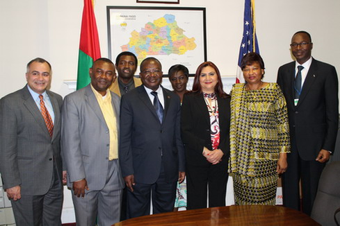 Une délégation du Burkina Faso conduite par le Ministre Lucien M. Noël BEMBAMBA aux assemblées annuelles 2014 du FMI et de la Banque mondiale à Washington , D.C.