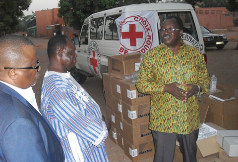 Prise en charge des blessés de l’insurrection à Yalgado : La Croix- rouge apporte sa contribution