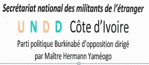 UNDD Côte d’Ivoire : Lettre ouverte aux présidents Michel Kafando et Alassane Ouattara