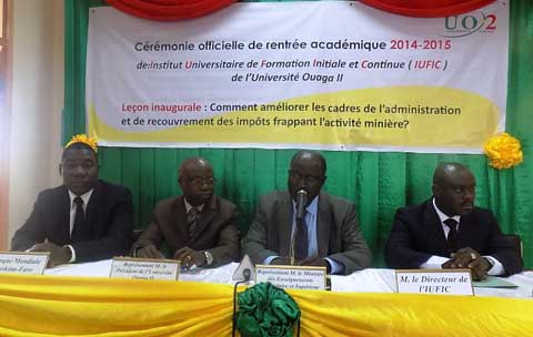 Université Ouaga II : C’est parti pour la rentrée académique 2014- 2015 de l’Institut universitaire de formation initiale et continue (IUFIC)