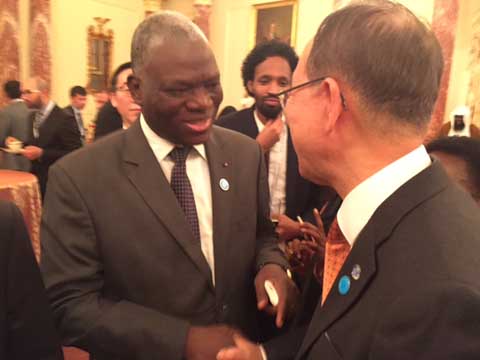 Sommet contre  l’extrémisme violent dans le monde à Washington : Le Ministre Moussa B. NEBIE  a transmis   les salutations de SEM Michel Kafando, à  BAN KI MOON. 