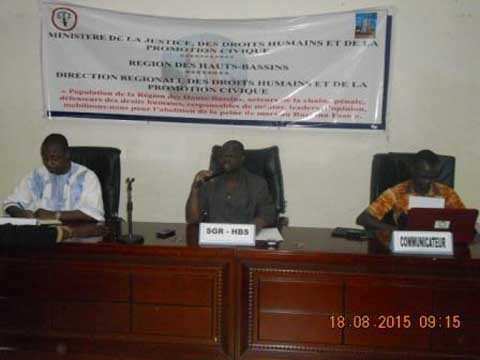 Bobo-Dioulasso : Des acteurs des droits humains plaident pour l’abolition de la peine de mort