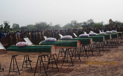 Attaques terroristes : Onze défenseurs de la patrie reposent au cimetière de Ouahigouya 