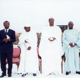 Jean-Baptiste Ouédraogo, Sangoulé Lamizana, Blaise Compaoré et Saye Zerbo