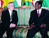 L'ambassadeur d'Israël au Burkina, Daniel Kadem et Blaise Compaoré
