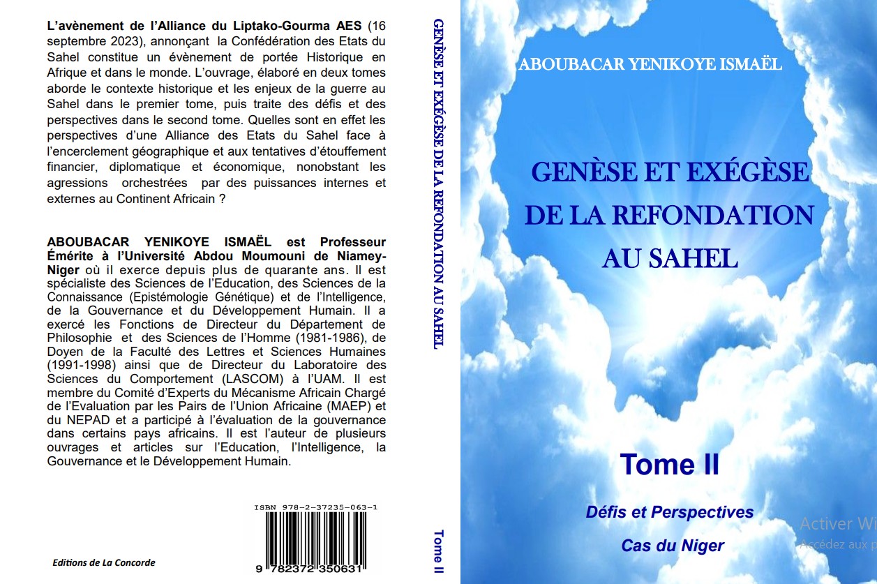 Genèse et exégèse de la refondation au Sahel Tome II Genèse et exégèse de la refondation au Sahel Tome II